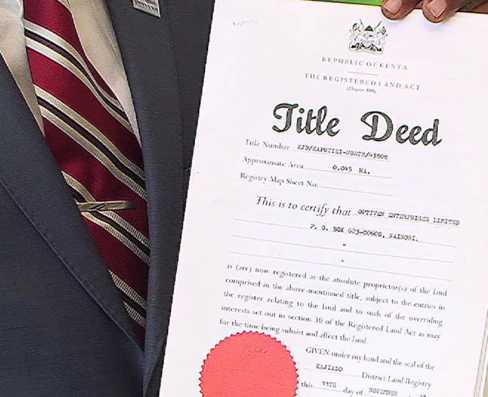 company selling land with title deeds
