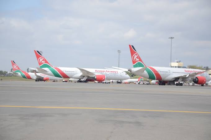 In response to directives from airports, Kenya Airways is cutting flights and making adjustments. [Photo/ RAG]