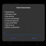 Options available via the M-Pesa USSD code *334#. [Photo/ Gadgets Africa]