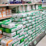 Packets of maize flour at a Nyeri supermarket