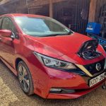 A 62 kWh Nissan Leaf e+ Tekna imported from the UK to Kenya by Tim Morton in 2021. Ownership of Electric Vehicles in Kenya is growing. [Photo/ CleanTechnica]