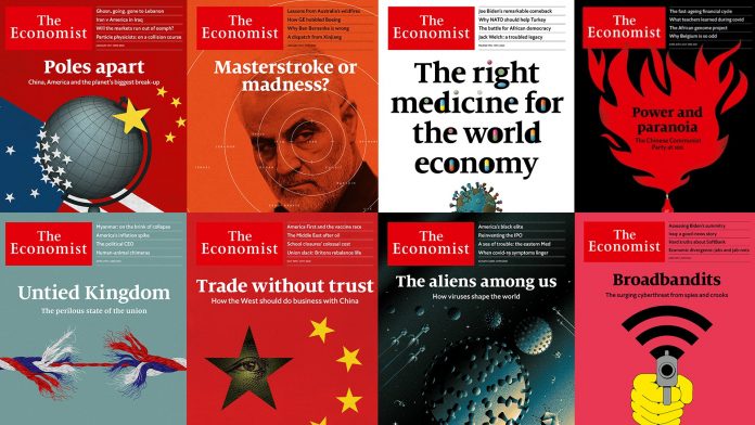 Headquartered in London, The Economist is owned by The Economist Group, and has editorial offices in the United States, as well as across major cities in Europe, Asia, and the Middle East. [Photo/ The Economist]
