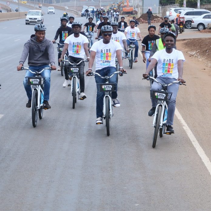 Test ride of electric bikes in Nairobi, Little Limited plans to play a vital role to accelerate Electric Vehicles adoption.