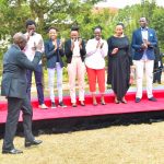 President-elect William Ruto acknowledges his family after the Supreme Court upheld his victory on September 5, 2022. [Photo/ @WilliamsRuto]