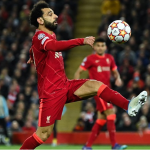 Moh Salah in action at Liverpool