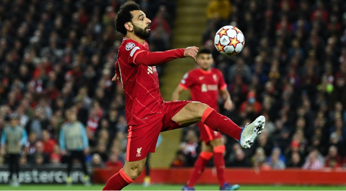 Moh Salah in action at Liverpool Moh Salah in action at Liverpool