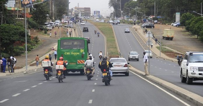 Ngong' Road (pictured) is among the affected roads. It will be closed at the junction of Ngong Road 1st Avenue (opposite NHIF). [Photo/ Construction Review]