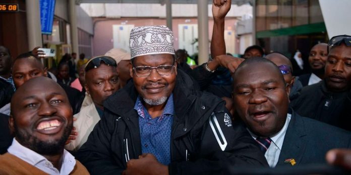 Miguna Miguna disclosed that he had initiated legal actíon against Standard over the indemnity form. [Photo/ NMG]