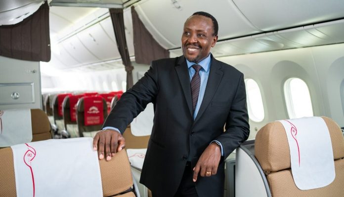 Kenya Airways CEO Allan Kilavuka. The airline will operate a Boeing 737-800 for the Mombasa-Dubai direct flight. [Photo/ The Africa Report]