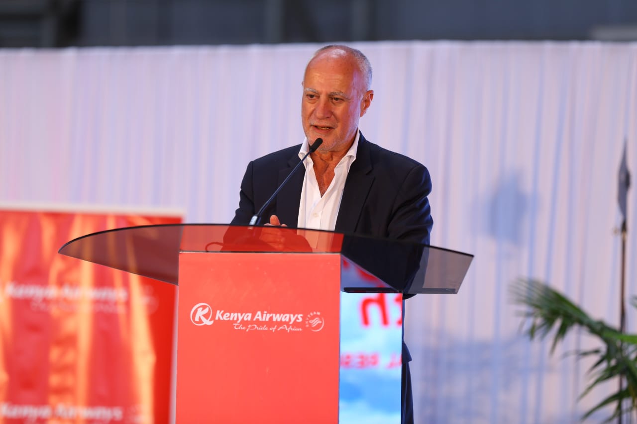 KQ Chairman Michael Joseph at a past event. In his statement on November 1, 2022, Joseph described some statements made by pilots calling for his and CEO Allan Kilavuka's axing as 'extremely painful and derogatory'. [Photo/ Kenya Airways]