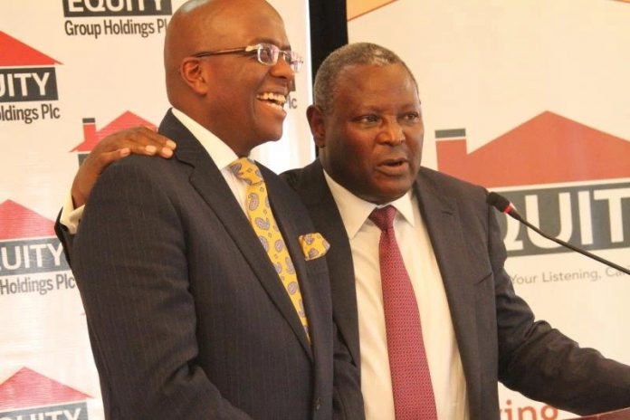 Equity Group CEO Dr. James Mwangi is among those who have re-hired Igathe (l) in the past. [Photo/ KEP]