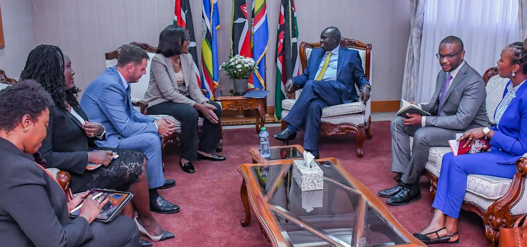 The Coca-Cola team in Kenya meet with the Deputy President Rigathi Gachagua to brief him on the emergency humanitarian intervention currently underway in response to Kenya’s unfortunate drought situation.