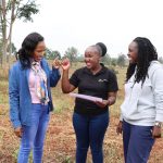 Safaricom Investment Co-operative Board Secretary Judy Rono and CEO Sarah Wahogo