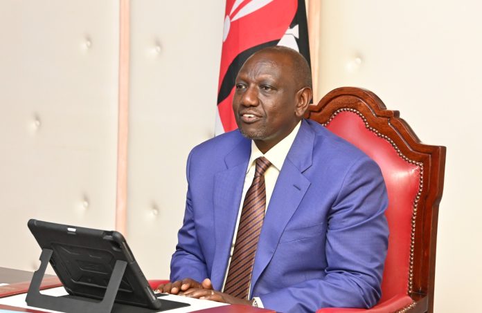 President William Ruto chairing the first paperless cabinet meeting on January 31, 2023 as the government launches a digitization drive. [Photo/ State House Kenya]