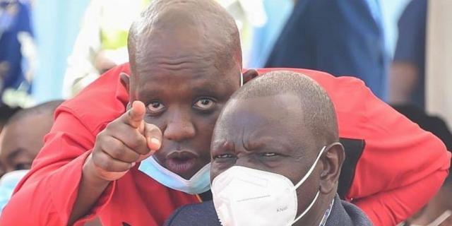 Dennis Itumbi pictured with President William Ruto at a past event.