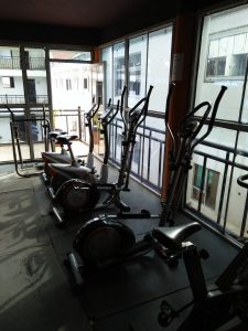 The gym at Newstead hotel.