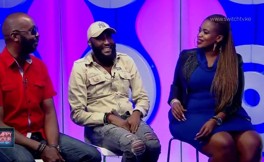 Andrew Kibe, Shaffie Weru and Kamene Goro during a past TV appearance. [Photo/ Switch TV]