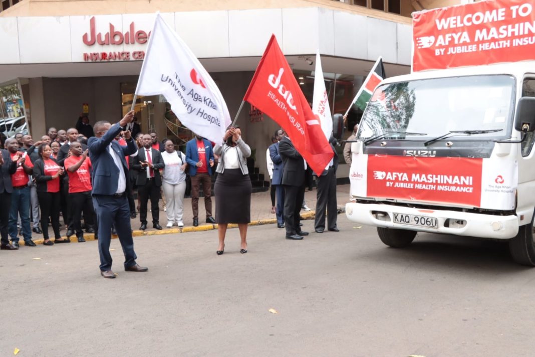 Jubilee Insurance has partnered with Aga Khan University Hospital, Nairobi to host free medical camps which will offer residents free medical consultations, free medication, various screenings, Covid-19 vaccinations and other necessary healthcare support.