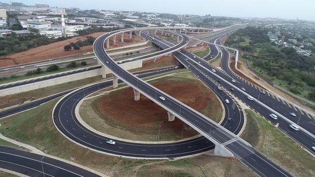 Mount Edgecombe Highway interchange in Durban, South Africa.