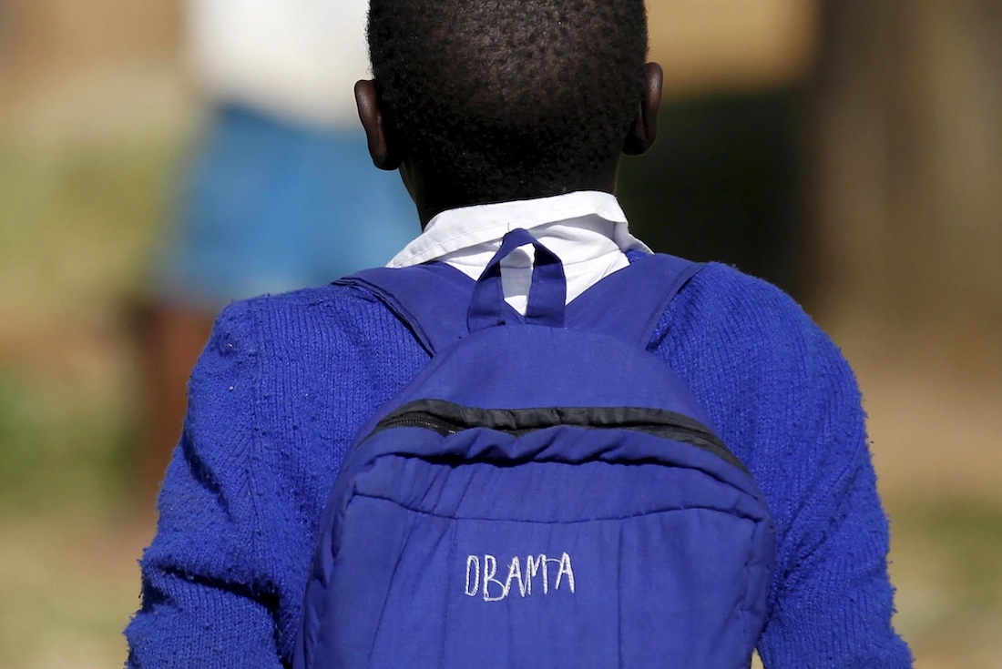 Saving For School Fees - kenyan student with a bag