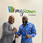 Jalang'o and Mwenda Thuranira at MyTown Mall in Karen