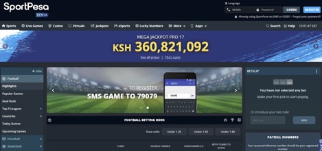 SportPesa Maga Jackpot figure