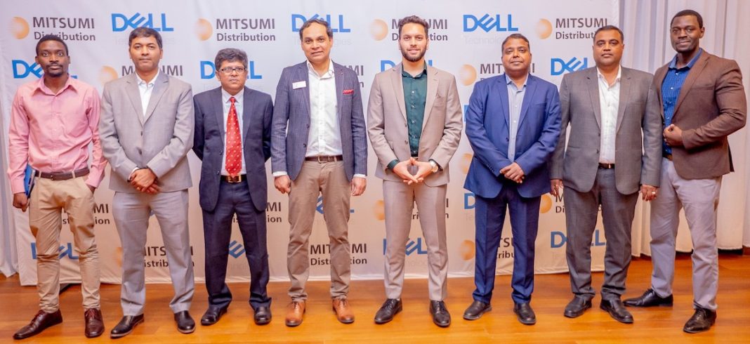 Mitsumi Distribution and Dell partners pose for a photo after the workshop
