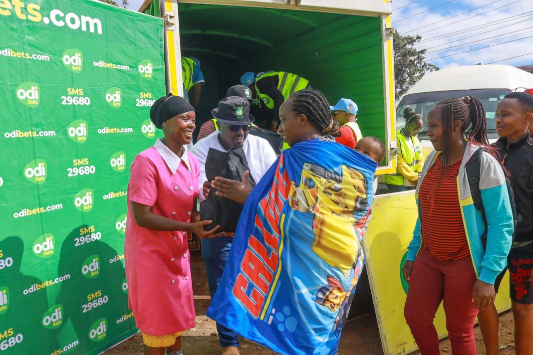 A section of women was overwhelmed by emotions and could be seen thanking Odibets staff as they embraced them.