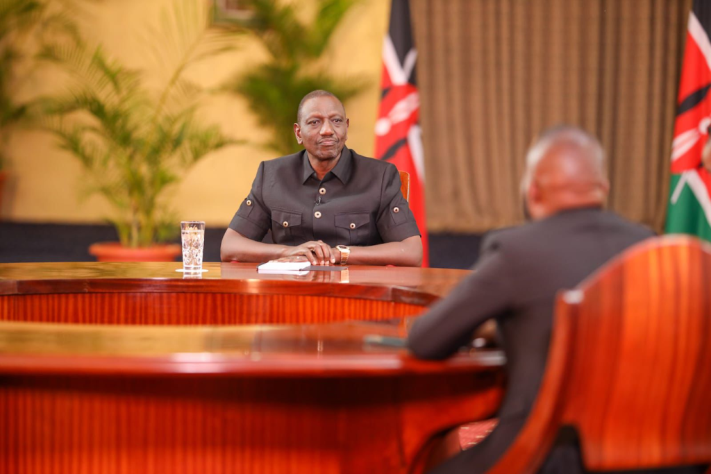 Paul Wafula interviews President William Ruto.