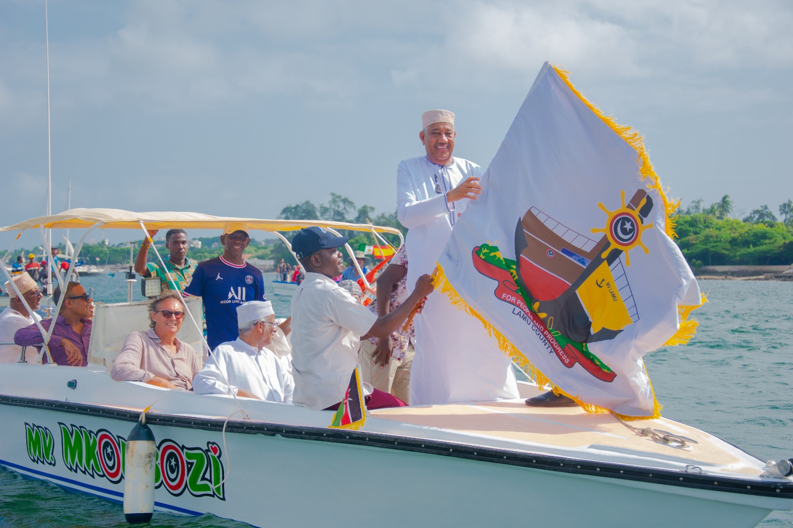 Issa Timamy, the Governor of Lamu County during the Lamu Cultural Festival last year.