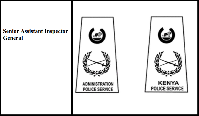 Police insignia and ranks in kenya