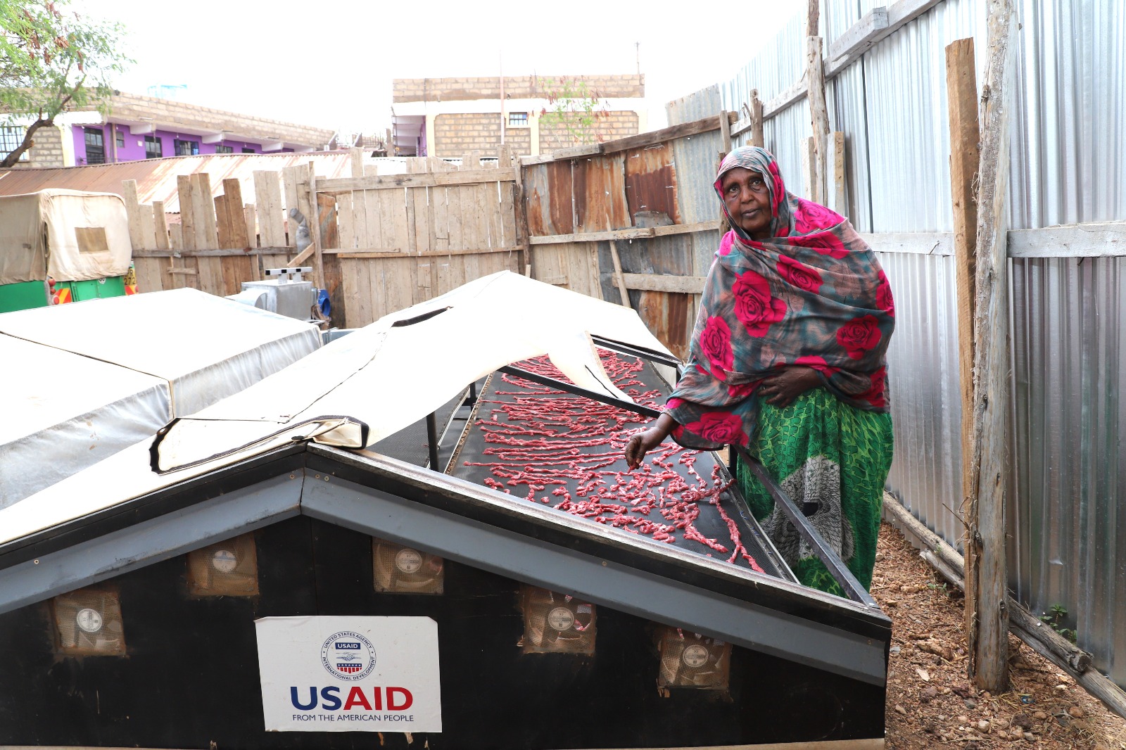 A member of the Nyinyir Women Cooperative in Isiolo County