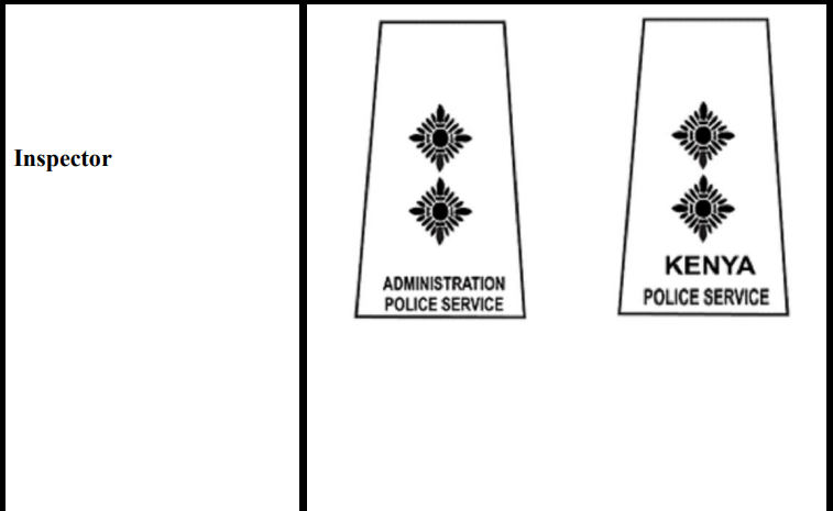 Inspector insignia badge police