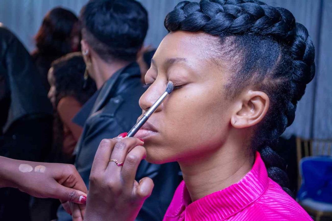 Angela Wambui getting ready with MAC Cosmetics