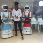 robot cafe - robots serving customers in Nairobi