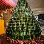 Christmas Tree Made of Recycled Spirit Bottles