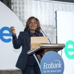 Josephine-Anan Ankomah - Regional executive Central, East, and Southern Africa and Managing Director, Ecobank Kenya addresses delegates at Ellevate 2.0 re-launch event