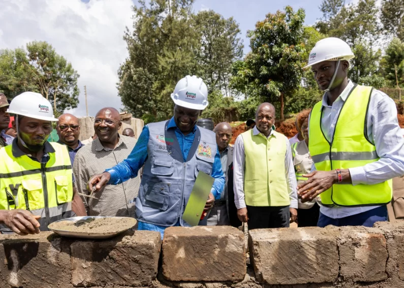 President William Ruto during his Mt Kenya tour