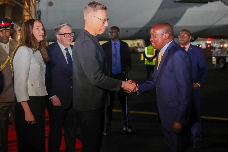 Finnish President Alexander Stubb Arrives in Kenya For 3-Day State Visit