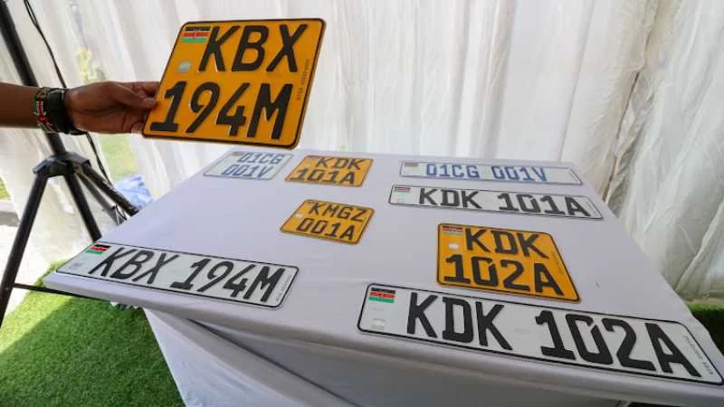 NTSA’s New Message on Vehicle Number Plates