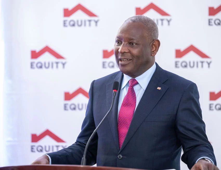 Equity Group MD & CEO Dr James Mwangi at a past event.