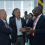 Ignazio Gonzalez, the Executive Director of Cummins Powergen Markets EMEIA (Europe, Middle East, India and Africa), Vijay Gidoomal, Group CEO of Car & General Kenya Plc and Erick Sangoro the Managibg Director of Cummins C&G