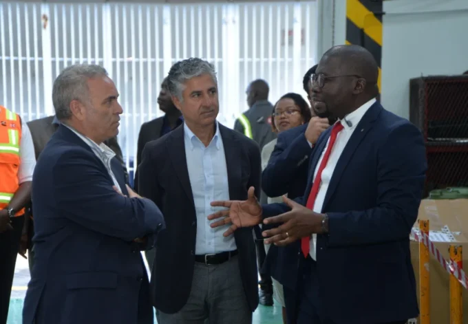 Ignazio Gonzalez, the Executive Director of Cummins Powergen Markets EMEIA (Europe, Middle East, India and Africa), Vijay Gidoomal, Group CEO of Car & General Kenya Plc and Erick Sangoro the Managibg Director of Cummins C&G