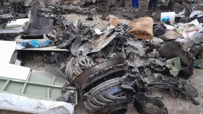 Crash site of the AMREF Flying Doctors aircraft in Mwihoko