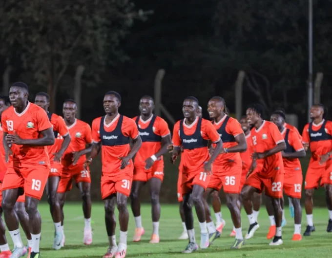 Harambee Stars in training. [Photo/@Harambee__Stars/X]