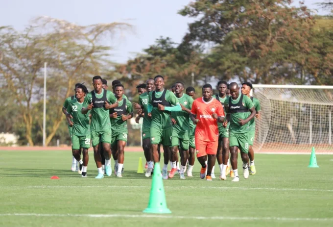 Harambee Stars in training