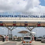 Jomo Kenyatta International Airport in Nairobi.
