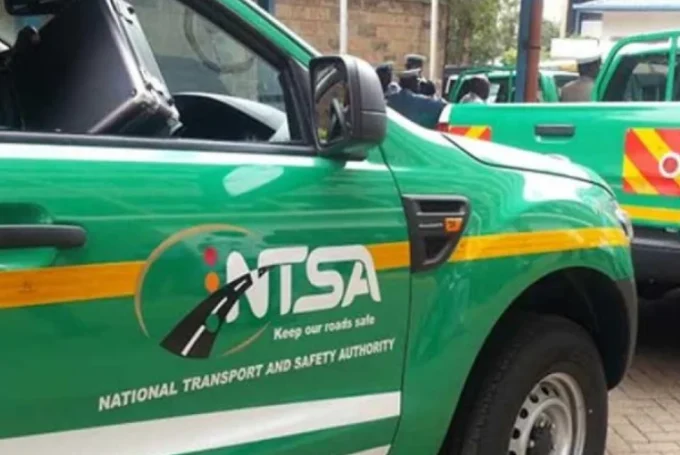 The National Transport and Safety Authority (NTSA) car. PHOTO/@ntsa_kenya/X