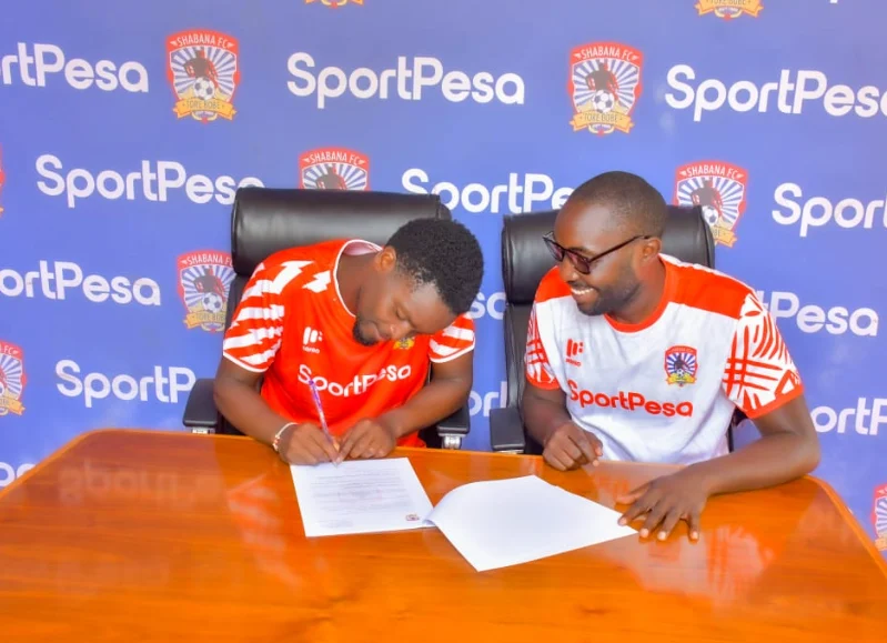 Humphrey Obino signing with Shabana FC ahead of FKF Premier League