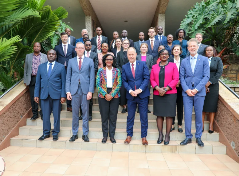 kenyan and Germany delegation during the inaugural meeting of the Joint Implementation Committee for the Comprehensive Migration and Mobility Partnership Agreement. PHOTO/@Diaspora_KE/X